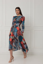 Matilde Cano Geometric Print Dress