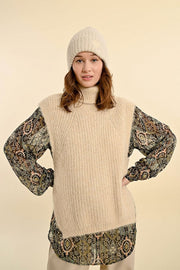 Molly Bracken Ribbed Knit Hat Off-white