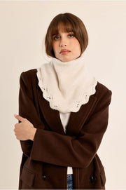 Molly Bracken Knit Collar Scarf Off-white
