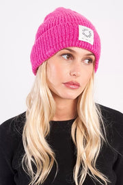 Molly Bracken Knitted Beanie Pink