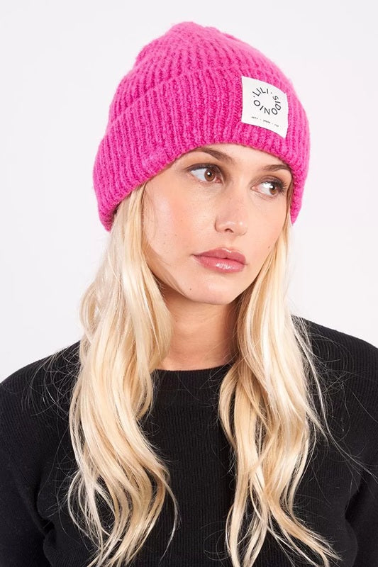 Molly Bracken Knitted Beanie Pink