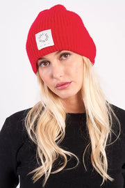 Molly Bracken Knitted Beanie Red