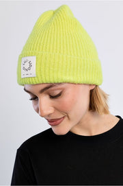 Molly Bracken Knitted Hat Lime Green