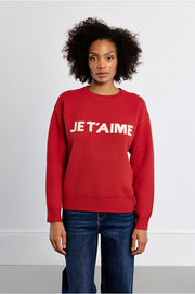 Molly Bracken Knitted Sweatshirt Red