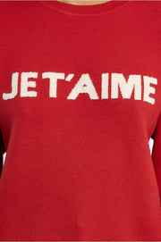Molly Bracken Knitted Sweatshirt Red