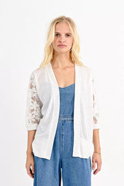 Lace Detailed Cardi Off-white