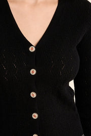Molly Bracken Knit Cardigan Black