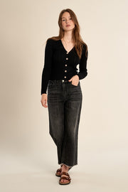 Molly Bracken Knit Cardigan Black