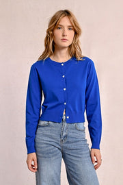 Molly Bracken Knitted Cardigan Royal Blue