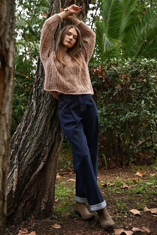 Molly Bracken High Waist Jeans Dark Denim