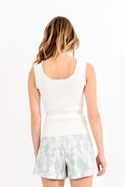 Knitted Tank Top Off-white