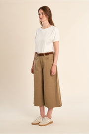 Molly Bracken Denim Culotte Khaki