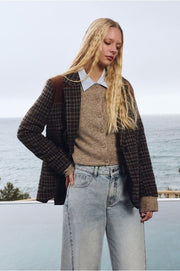 Molly Bracken Knit Cardigan Camel