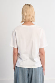 Molly Bracken Tee With 'Amour' Print White