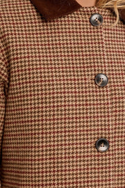 Molly Bracken Houndstooth Trench Coat