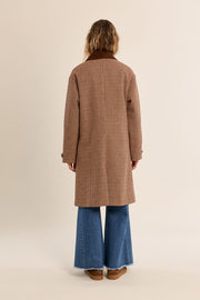 Molly Bracken Houndstooth Trench Coat