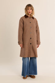 Molly Bracken Houndstooth Trench Coat