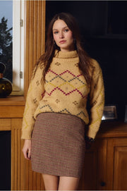 Molly Bracken Houndstooth Mini Skirt