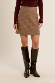 Molly Bracken Houndstooth Mini Skirt