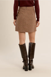 Molly Bracken Houndstooth Mini Skirt