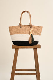 Molly Bracken Woven Beach Bag Beige