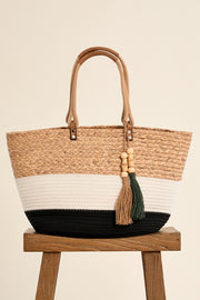 Molly Bracken Woven Beach Bag Beige