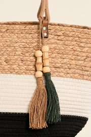 Molly Bracken Woven Beach Bag Beige