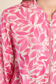 Molly Bracken Bomber Jacket Floral Pink