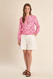 Molly Bracken Bomber Jacket Floral Pink
