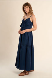 Molly Bracken Dress With Bow Detail Navy
