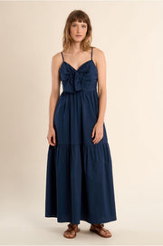 Molly Bracken Dress With Bow Detail Navy
