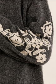 Molly Bracken Knit Sweater Ash Dark Grey
