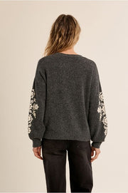 Molly Bracken Knit Sweater Ash Dark Grey