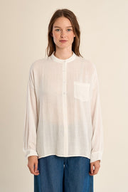 Molly Bracken Shirt With Lace Detail White