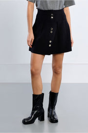 Molly Bracken Knit Mini Skirt Black