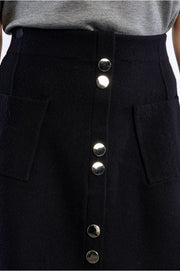 Molly Bracken Knit Mini Skirt Black
