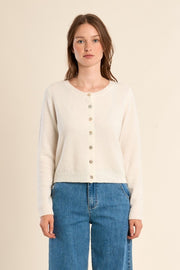 Molly Bracken Knit Cardigan Off-white