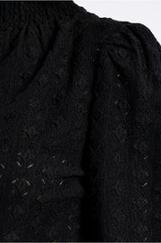Molly Bracken Victorian Semi-Transparent Top Black
