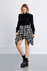 Molly Bracken Victorian Semi-Transparent Top Black