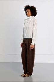 Molly Bracken Victorian Top White