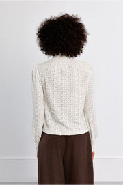 Molly Bracken Victorian Top White