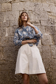 Molly Bracken High Waist Shorts Off-White