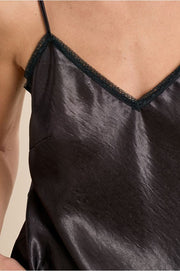 Molly Bracken V-neck Cami Gun Metal