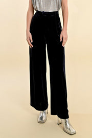 Molly Bracken Velvet Trousers Navy