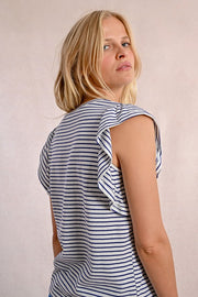 Molly Bracken Striped Tee White/Navy