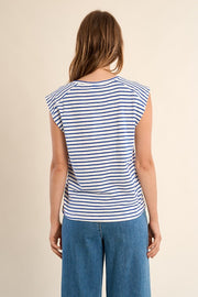 Molly Bracken Striped Tee Blue