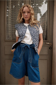 Molly Bracken Denim Shorts Mid Blue