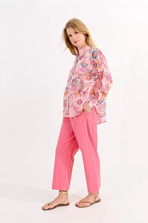 Molly Bracken Floral Print Shirt Pink