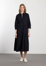 More & More Shirt Dress With Pockets Navy