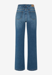 More & More Marlene Wide Leg Blue Denim Jeans